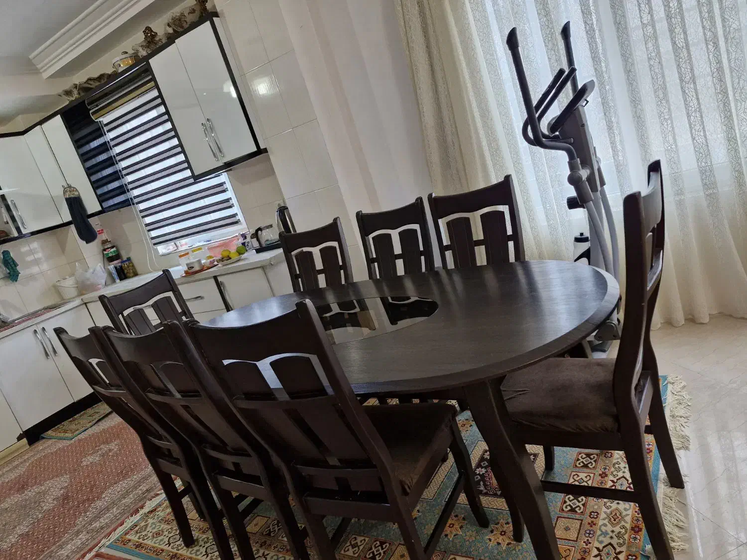 میز ناهارخوری ۸ نفره|میز و صندلی غذاخوری|گرگان, |دیوار