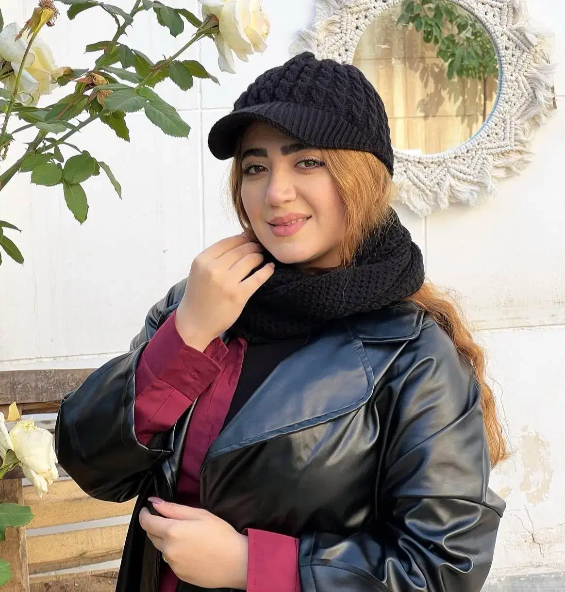 کلاه بافت نقابدار|لباس|شیروان (خراسان), |دیوار