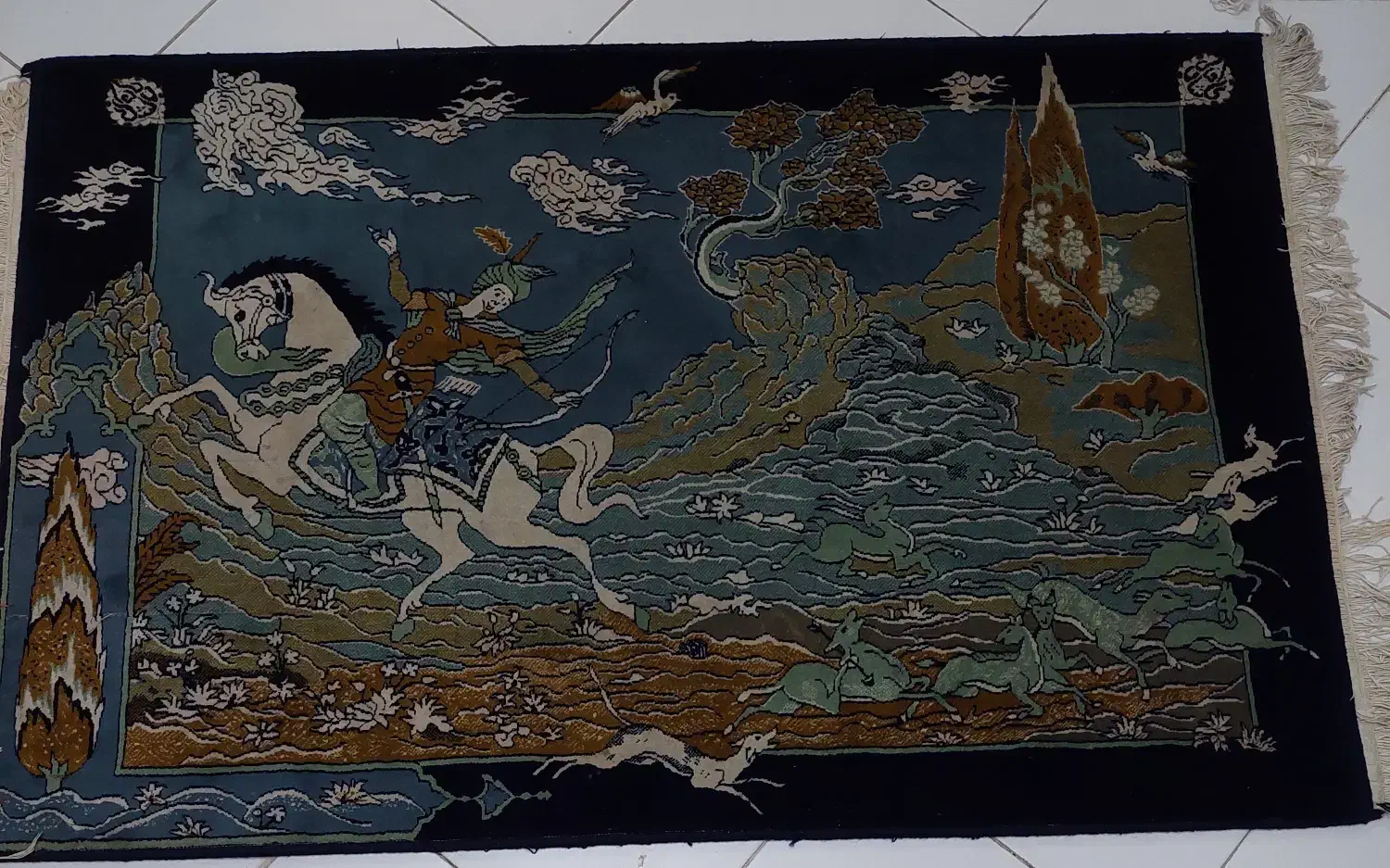 دوعددفرش مینیاتوری|فرش|رشت, حاجی آباد|دیوار