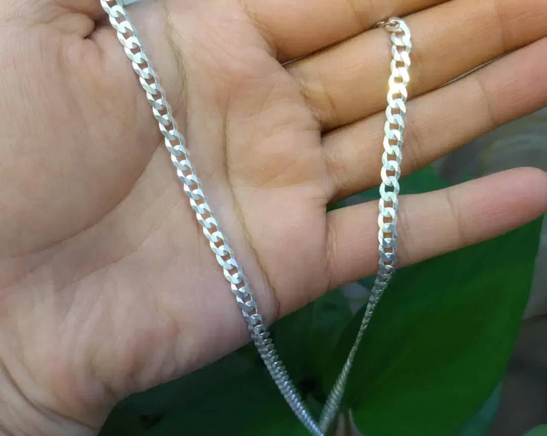 زنجیرهای وارداتی نقره ترک و ایتالیایی باتیس|جواهرات|قزوین, |دیوار