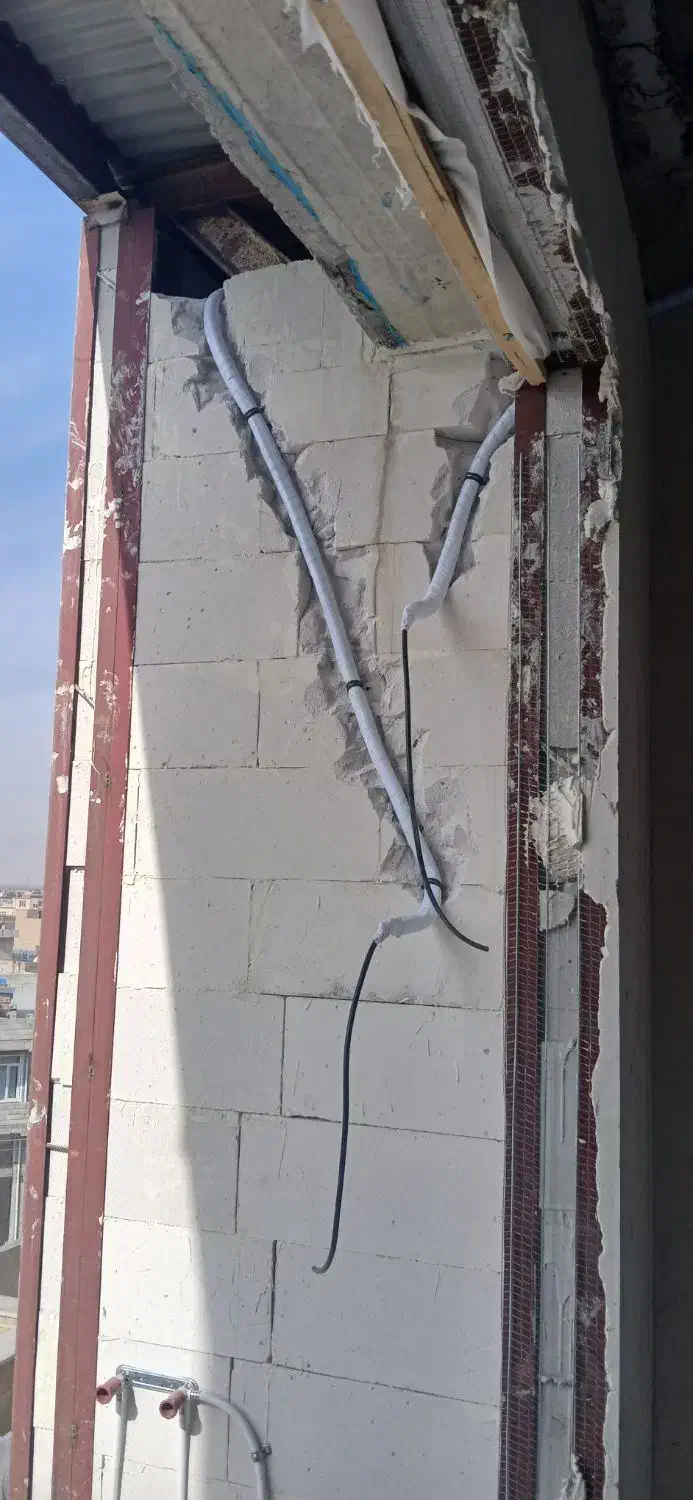 لوله کشی توکار کولرگازی|کولر گازی و فنکوئل|نقده, |دیوار