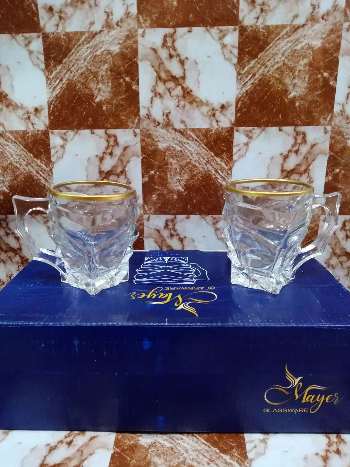 لیوان شیشه ای لب طلایی مدل آویسا|ظروف سرو و پذیرایی|نجف‌آباد, ریاضی|دیوار