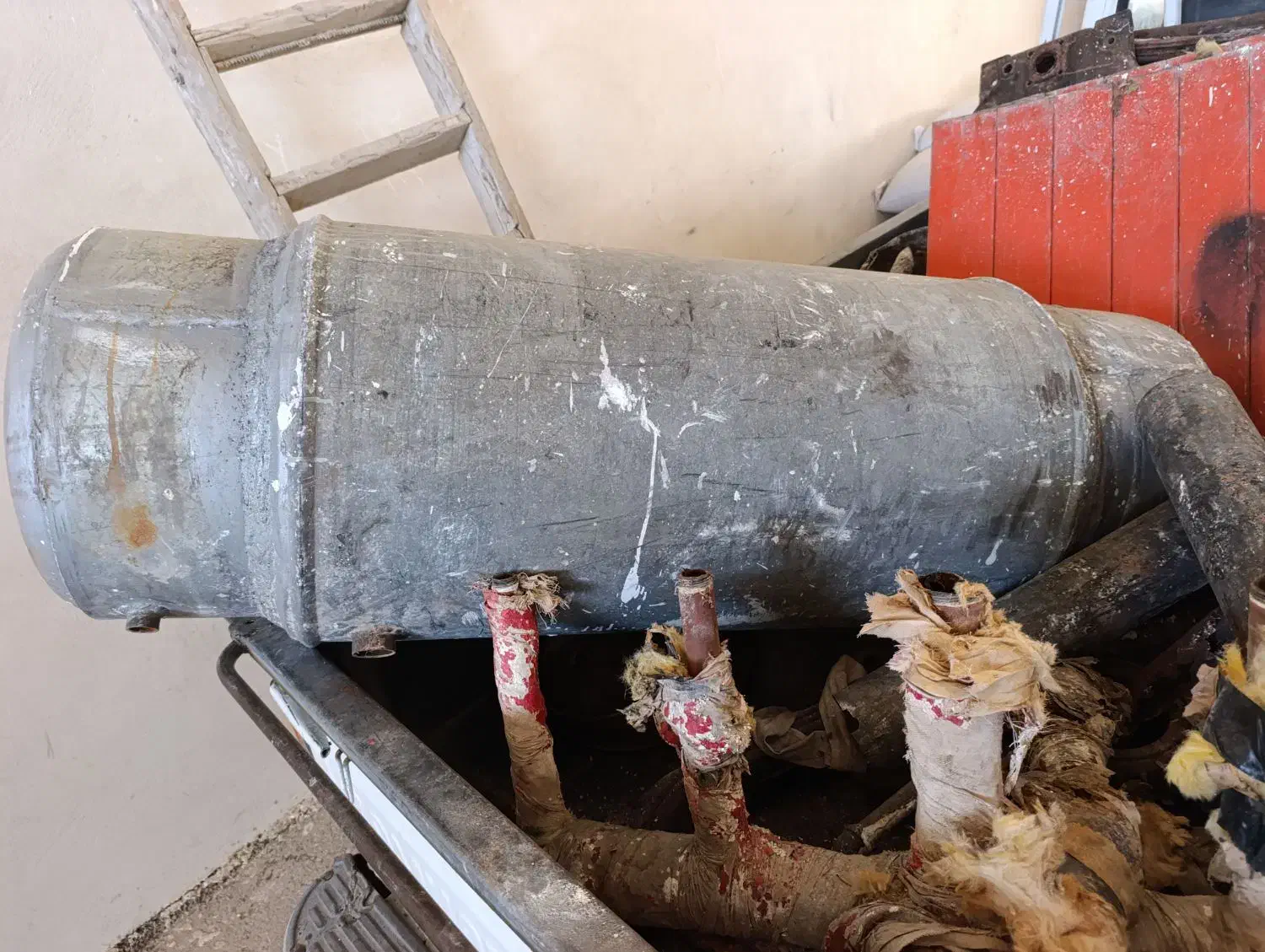 مخزن دوجداره گالوانیزه 200لیتری|مصالح و تجهیزات ساختمان|خمین, |دیوار