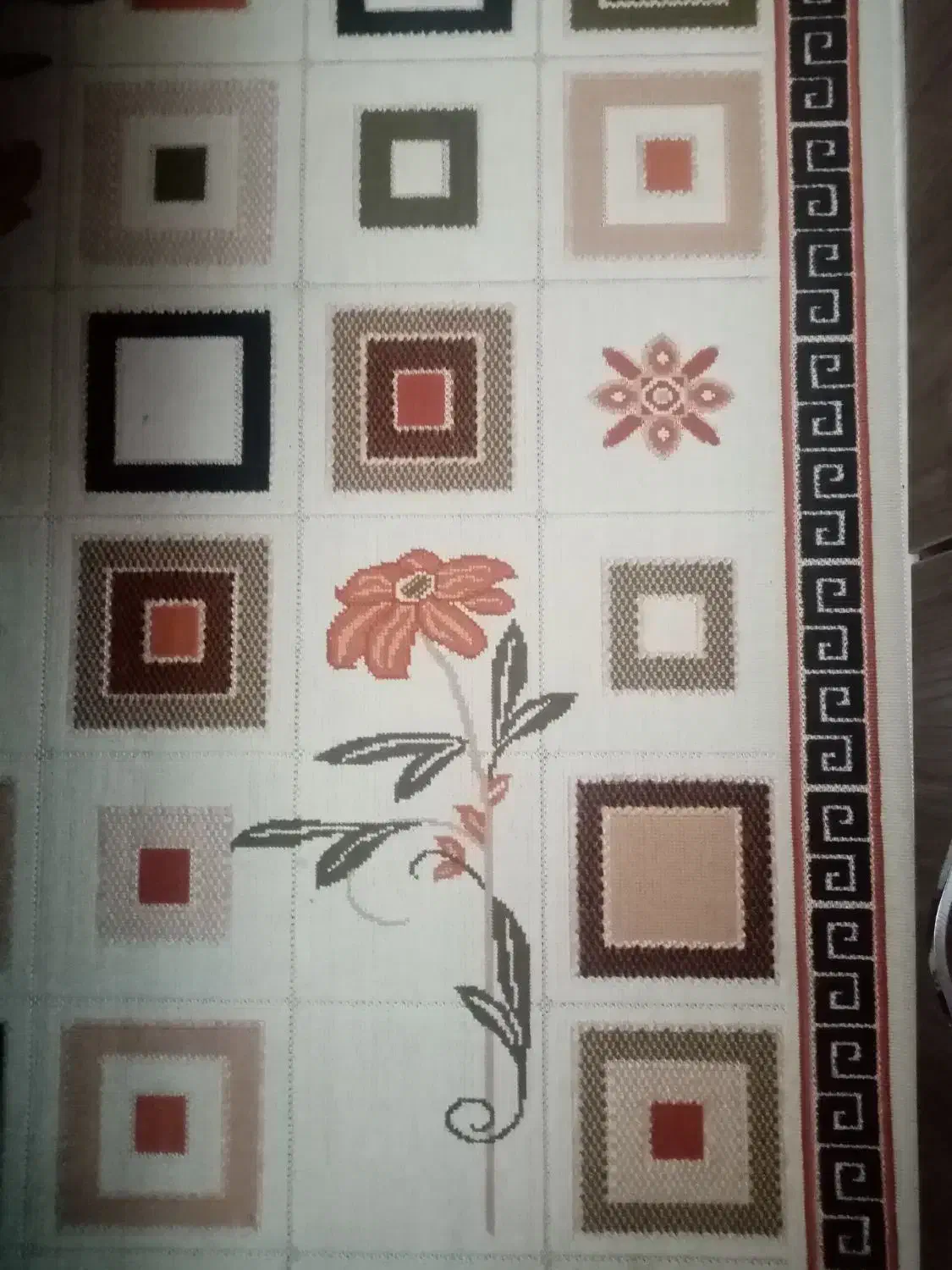 کناره کلیمی به ابعاد یک ونیم در یک هجده|گلیم، جاجیم، گبه|تبریز, |دیوار