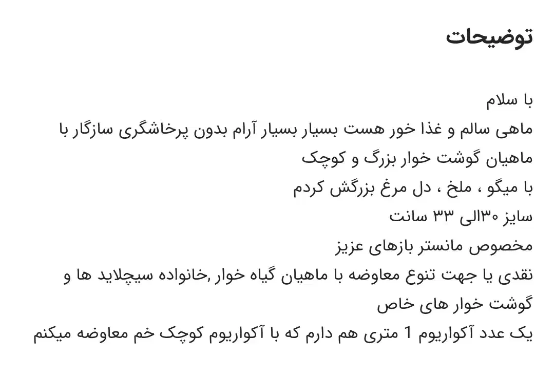 ماهی گار الیگیتور|ماهی|ارومیه, |دیوار