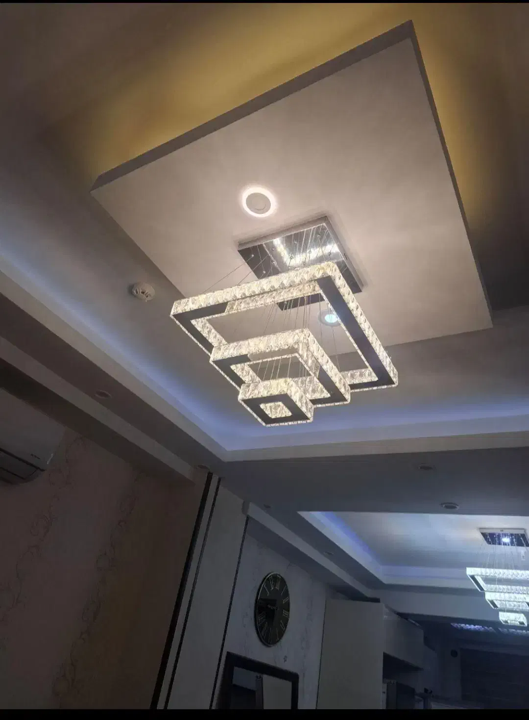 لوستر الماس. کهکشانی مربع کد ۴۱۳۹. AC light|لوستر و چراغ آویز|تهران, سنگلج (شاپور)|دیوار