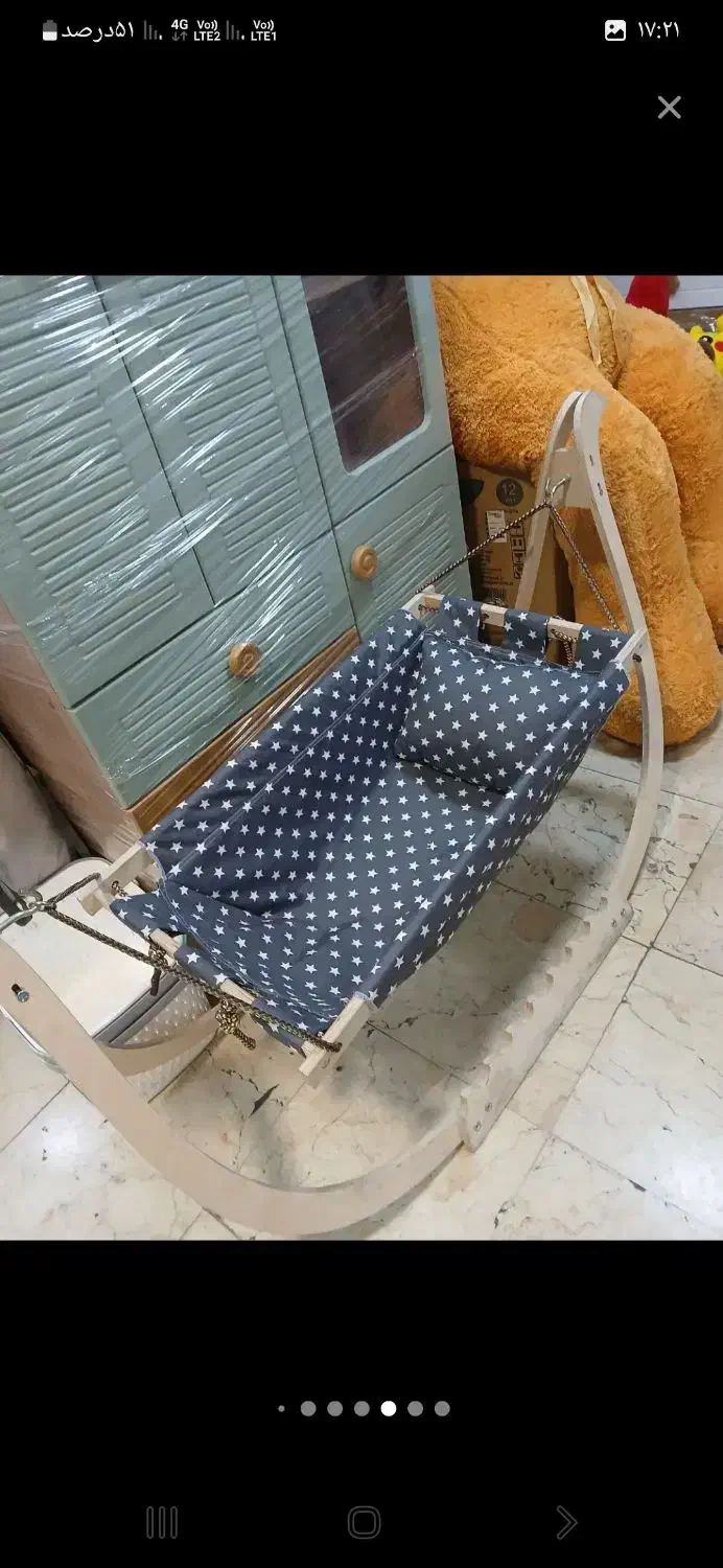 گهواره سنتی چوبی فلزی تاشو مسافرتی میلاد سیسمونی|اسباب و اثاث بچه|تهران, عبدل‌آباد|دیوار
