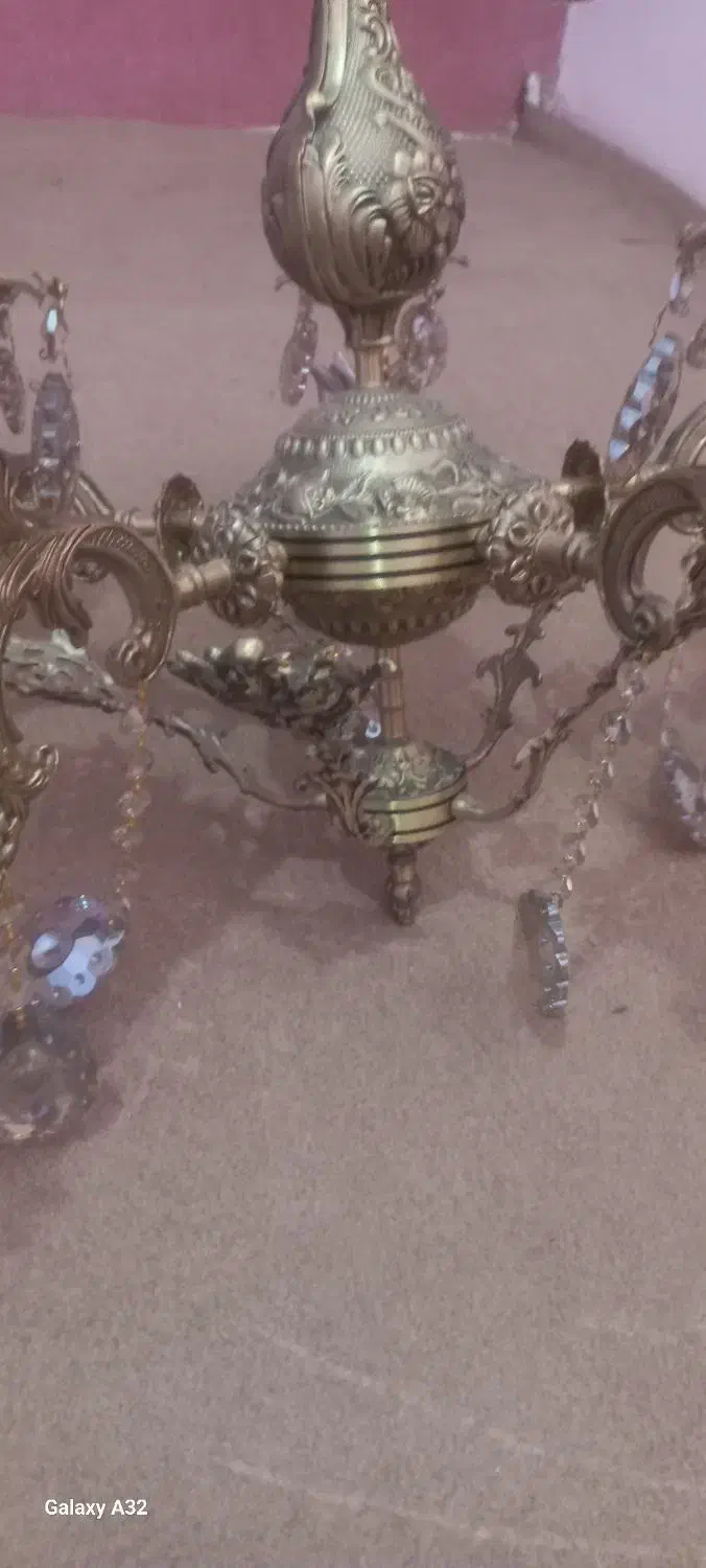 لوستر برنزی|لوستر و چراغ آویز|سراب, |دیوار