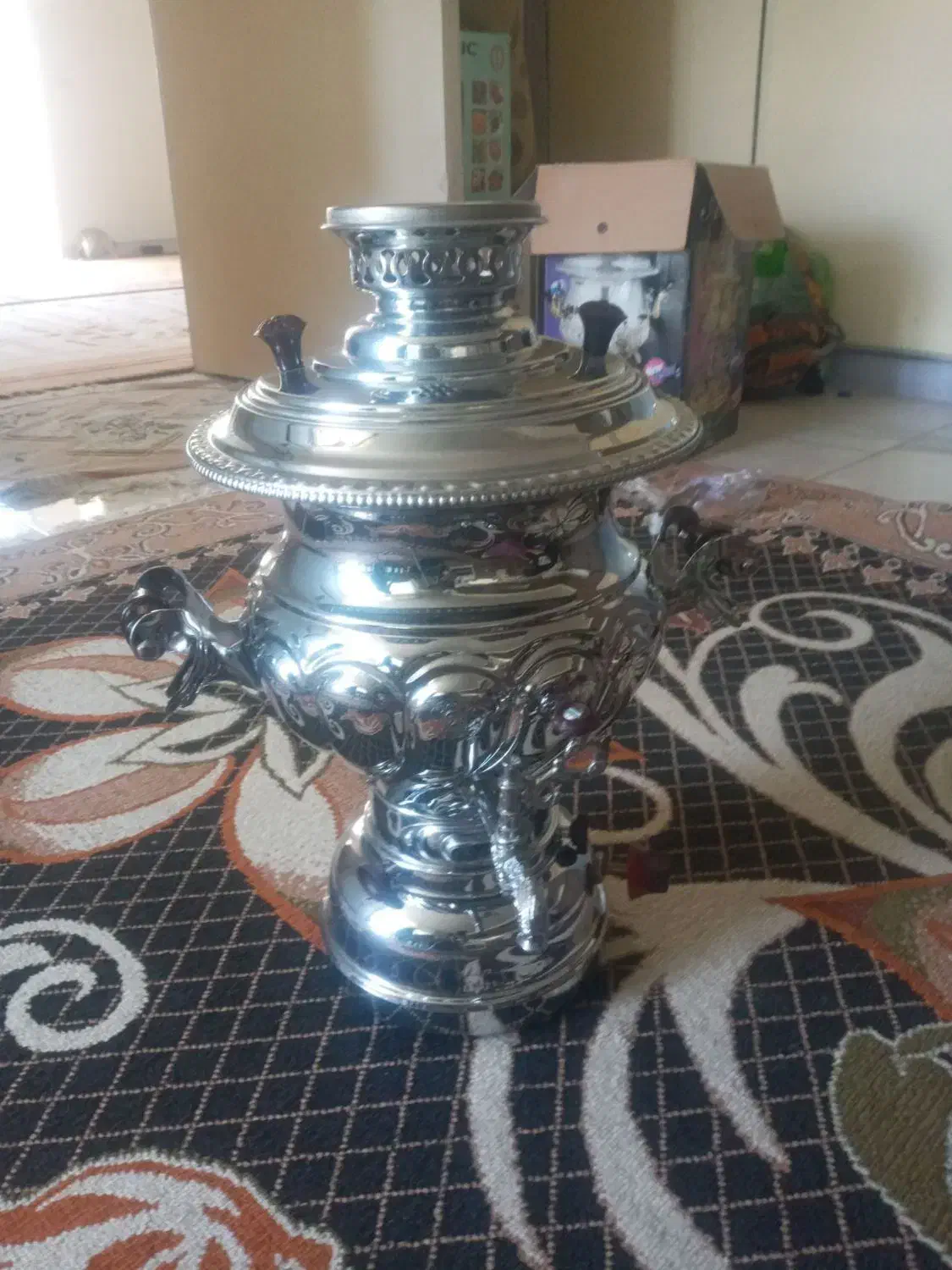 سماورنو با کارتن مناسب جهیزیه|سماور، چای‌ساز، قهوه‌ساز|فولادشهر, B1|دیوار