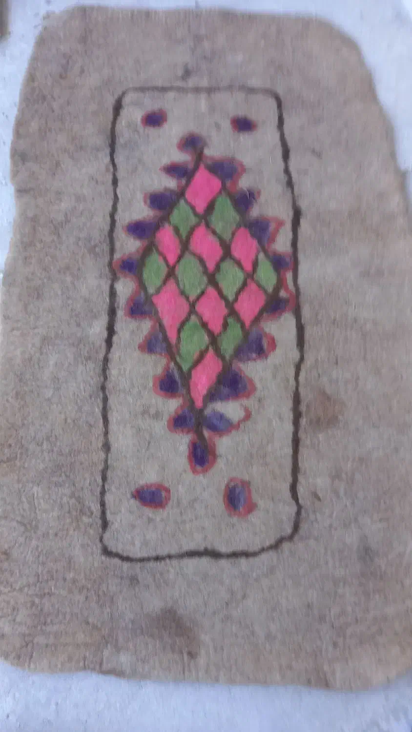 تعداد۶عددنمد با پشم گوسفندی بدون بو|گلیم، جاجیم، گبه|گرگان, |دیوار