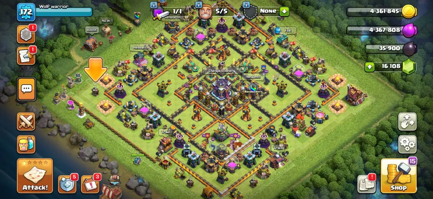 12 تا اکانت کلش بهمراه یک کلن لول 9 فقط 5 تومن|کنسول، بازی ویدئویی و آنلاین|قم, هفت تیر|دیوار