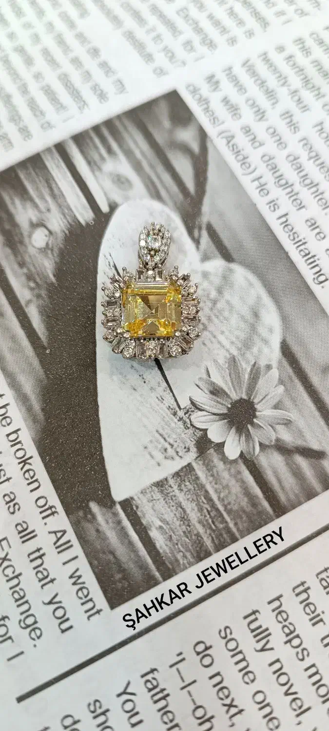 ست با سنگ سیترین نماد ثروت،خوشبختی از نقره شاهکار|جواهرات|ارومیه, |دیوار