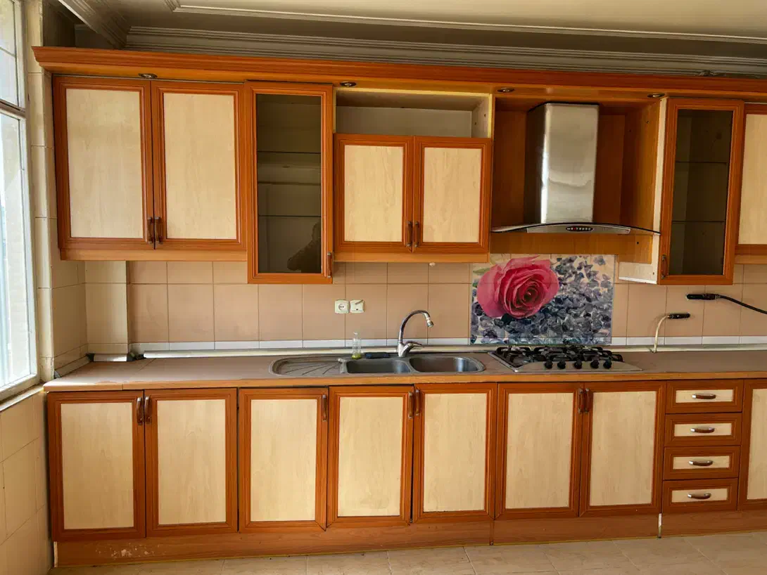 کابینت ام دی اف هود سینک گازرومیزی|آبچکان و نظمدهنده ظروف|شاهینشهر, خانه کارگر|دیوار