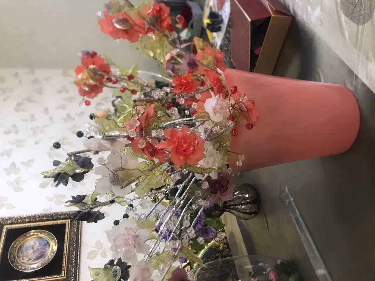 گل کریستالی گل مصنوعی|گل مصنوعی|مشهد, آزادشهر|دیوار