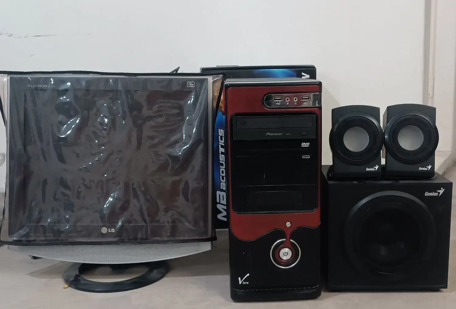 کامپیوتر خانگی ۴ هسته مانیتور ۱۷ کیبورد اسپیکر|رایانه رومیزی|تهران, حبیب الله|دیوار