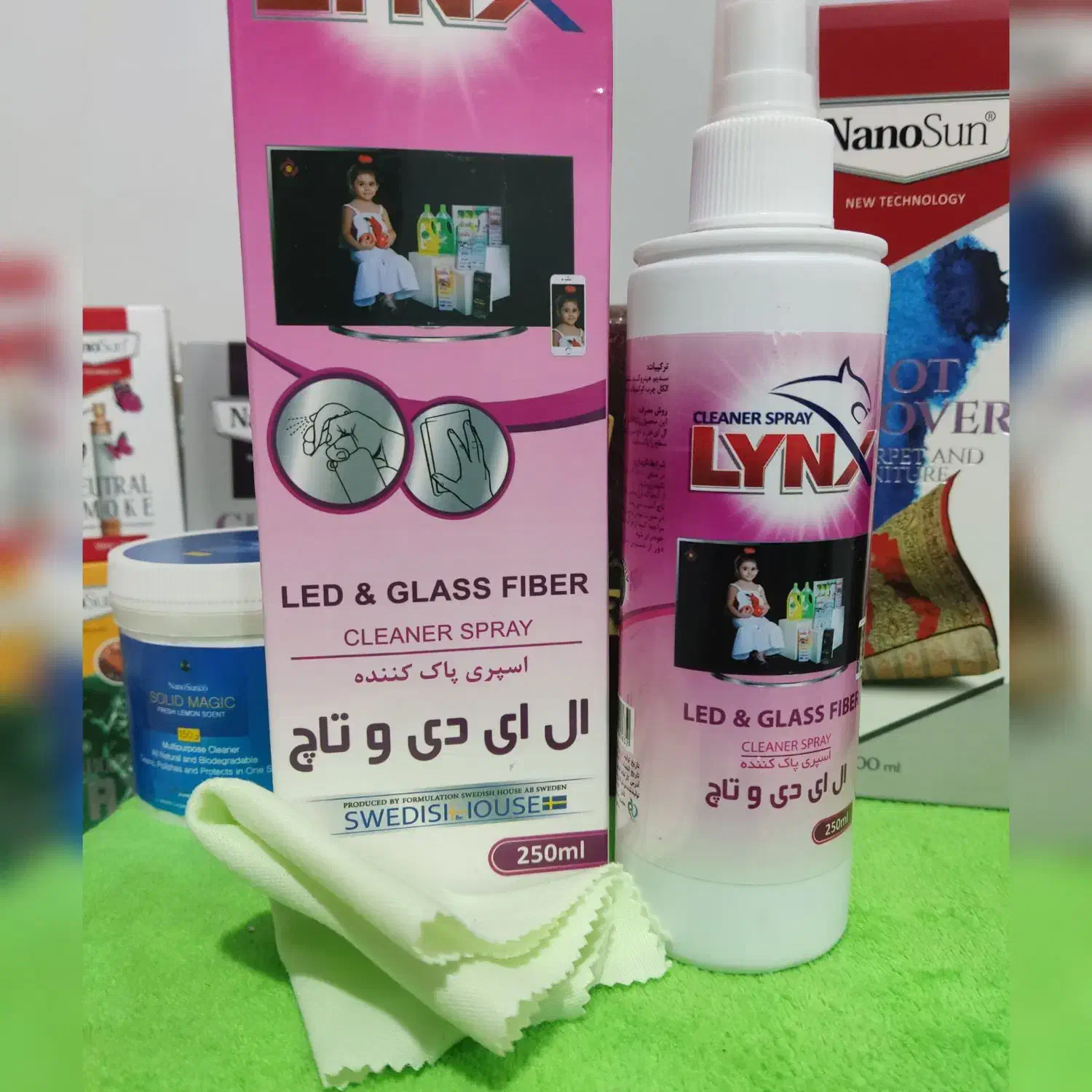 اسپری پاک کننده ال سی دی، تاچ LYNX نانو فقط ۱۸۹|مواد شوینده و دستمال کاغذی|قزوین, |دیوار