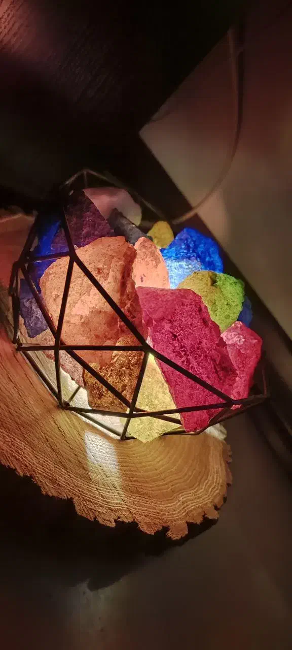 آباژور سبد رنگی|چراغ خواب و آباژور|مشکیندشت, |دیوار