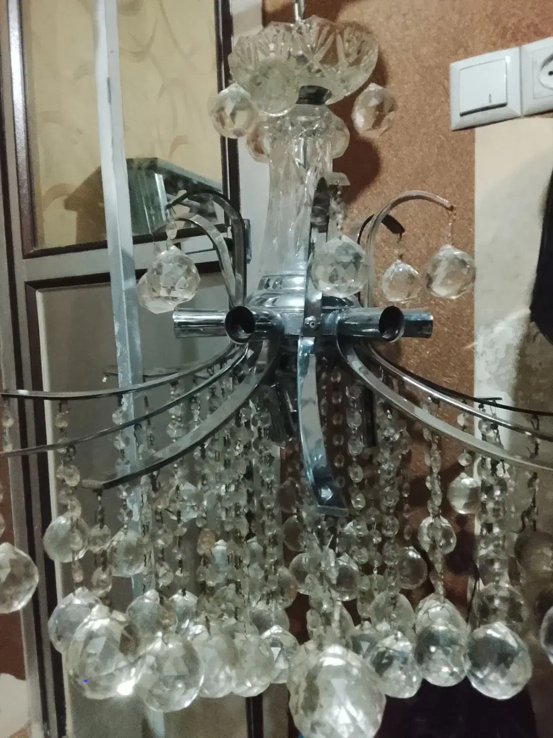 لوستر ۱۲شاخه استیل|لوستر و چراغ آویز|پاکدشت, پاکدشت (مامازند)|دیوار