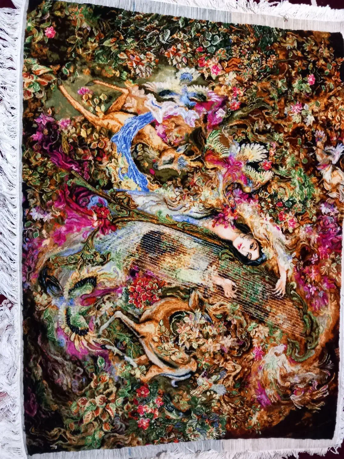 تابلو فرش دستباف طرح مینیاتوری|تابلو فرش|بروجن, |دیوار