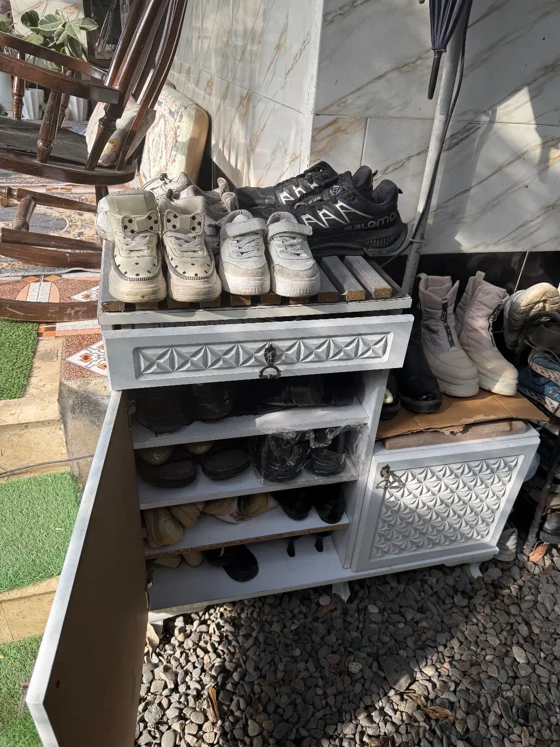 صندلی راک وجا کفشی و اینه|جاکفشی، کمد، دراور|لنگرود, |دیوار