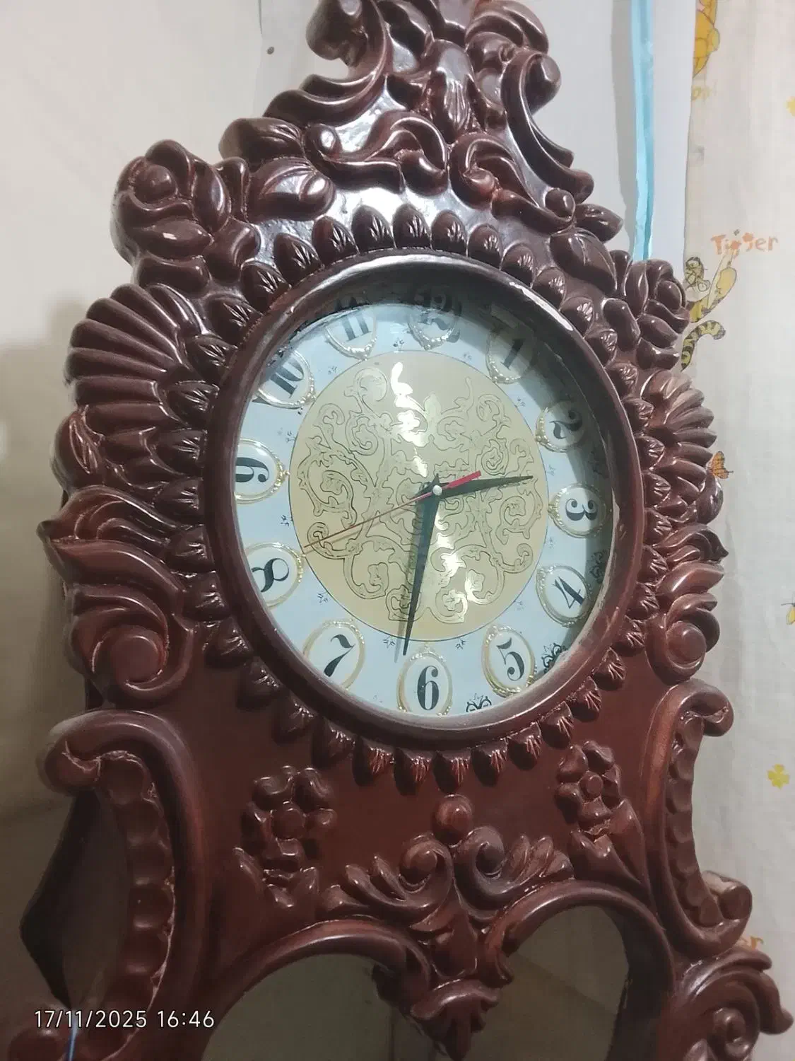 ساعت ایستاده نیاز به موتور|ساعت دیواری و تزئینی|خرمشهر, |دیوار