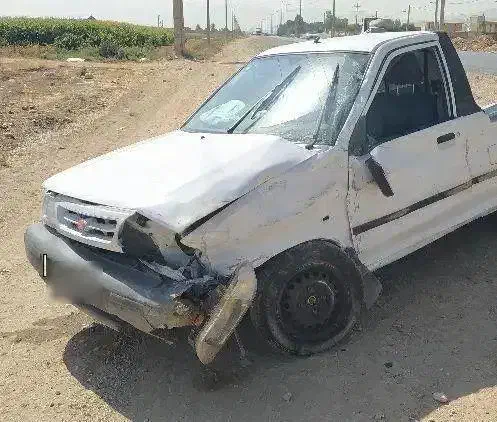 پرایدبار تصادفی 1403 کم کار|خودرو سواری و وانت|کوار, |دیوار