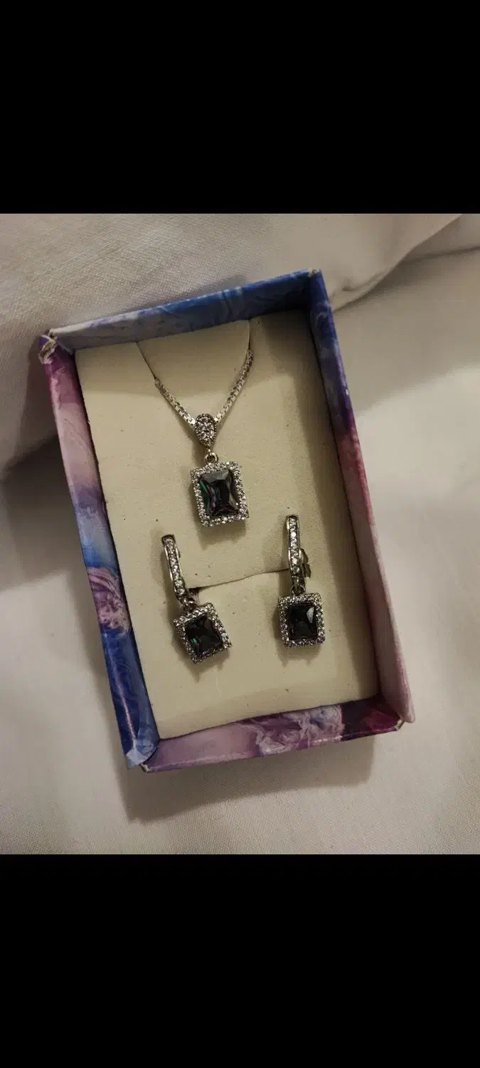 نیم ست نقره.مناسب هدیه .کاملا نو|جواهرات|دوگنبدان, |دیوار