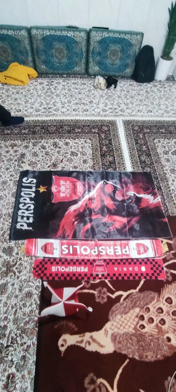 شال و کلاه و پرچم پرسپولیس|تجهیزات ورزشی|قم, علی آباد سعدگان|دیوار