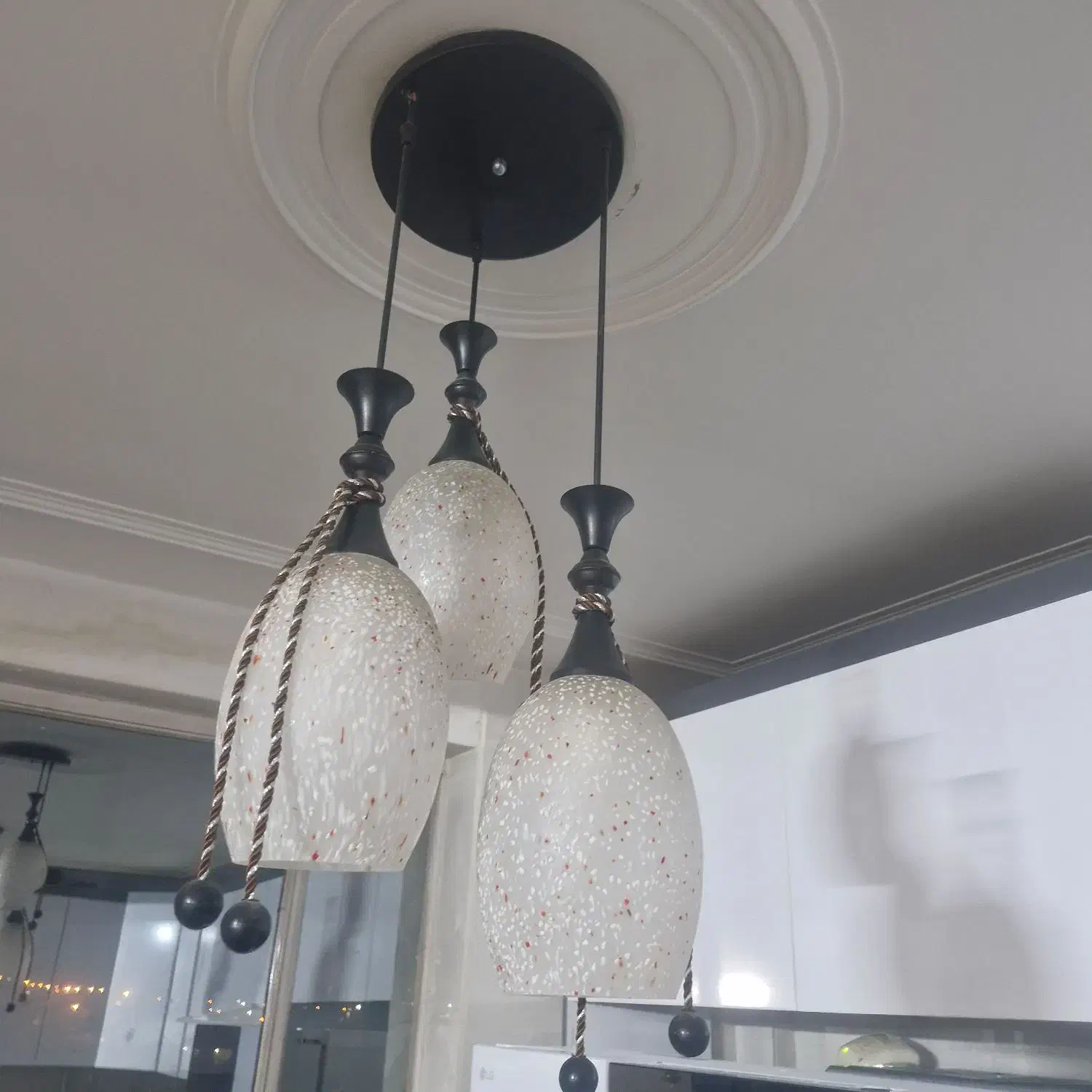 لوستر دوعدد،یک جفت|لوستر و چراغ آویز|ازنا, |دیوار