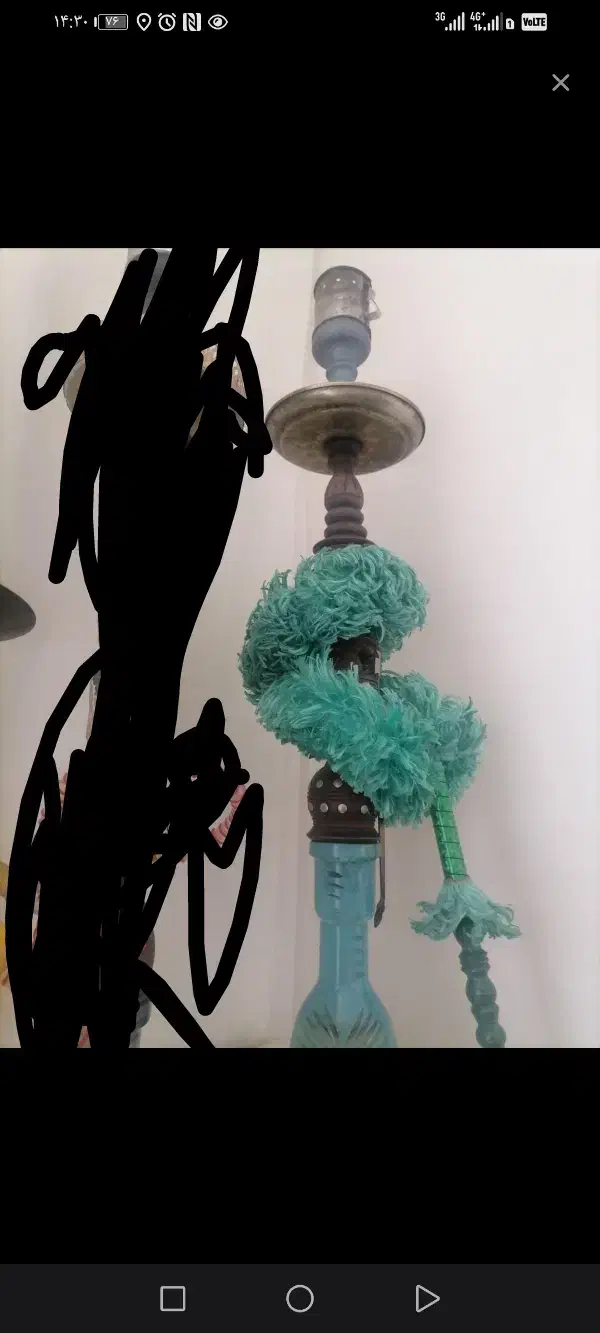 قلیان دوسیب خوش طعم 8 ساله|صنایع دستی و سایر لوازم تزئینی|نقده, |دیوار