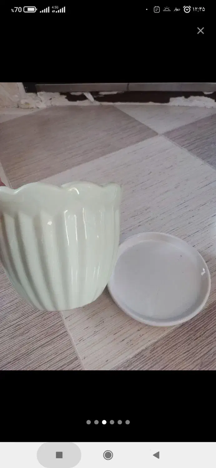 گلدان سفالی|گل و گیاه طبیعی|جیرفت, |دیوار