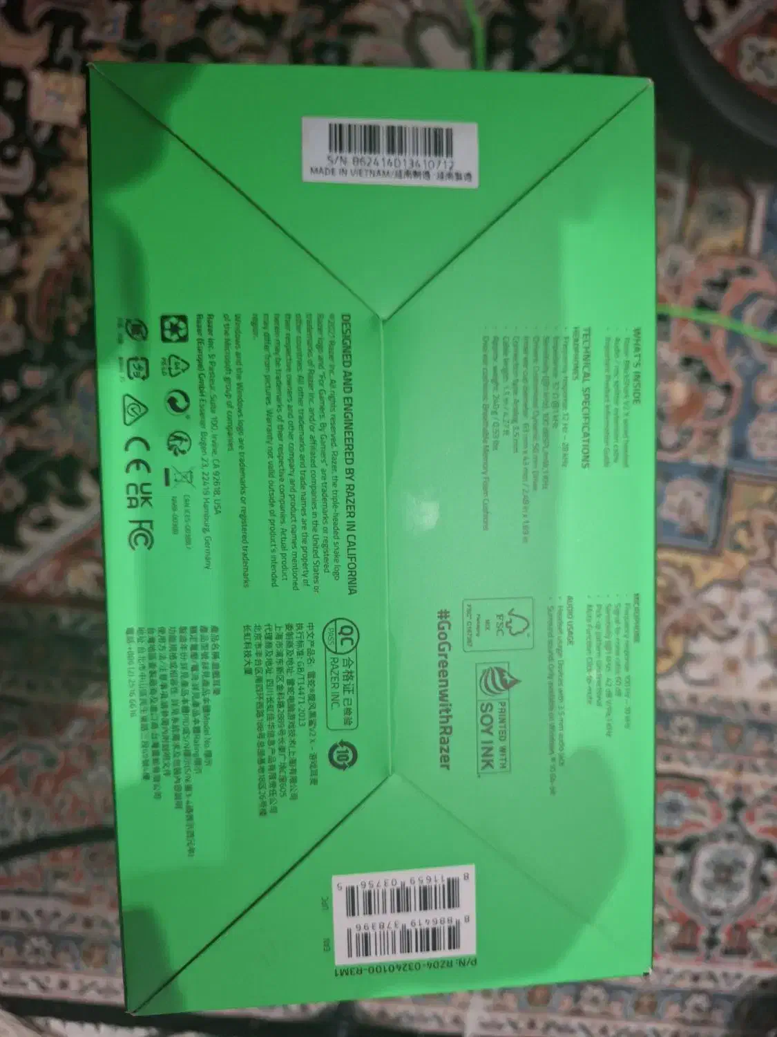 هدست ریزر مدل blackshark v2 x|قطعات و لوازم جانبی رایانه|تهران, فلسطین (میدان انقلاب)|دیوار