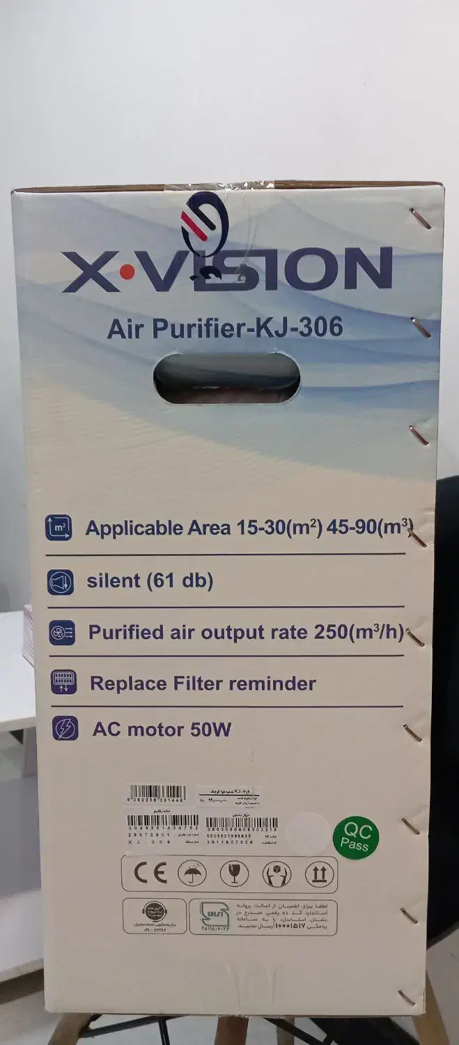 یک دستگاه تصفیه هوا KJ306 ایکس ویژن آکبند|پنکه و تصفیهکنندهٔ هوا|تهران, شهرک دانشگاه شریف|دیوار