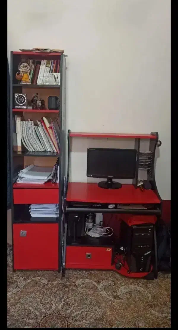 میز کامپیوتر و کتابخونه|میز تحریر و کامپیوتر|شیراز, تندگویان|دیوار