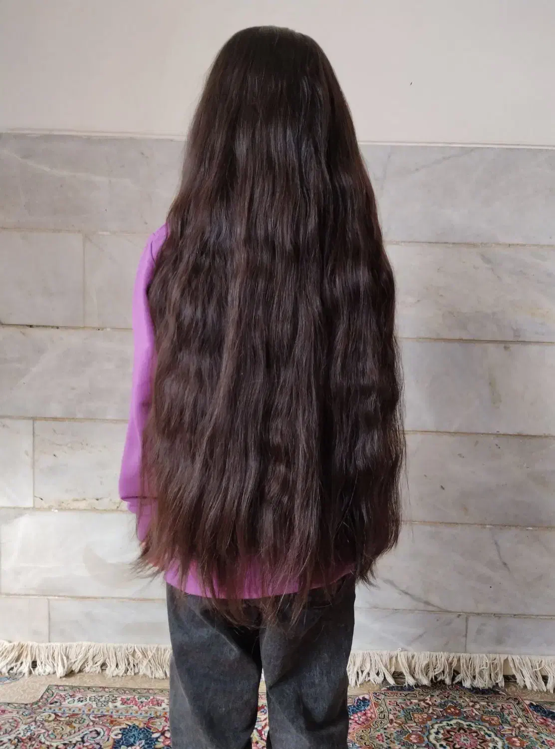 فروش مو طبیعی و سالم بدون رنگ ۶۰ سانت|آرایشگاه و سالن‌های زیبایی|یزد, |دیوار