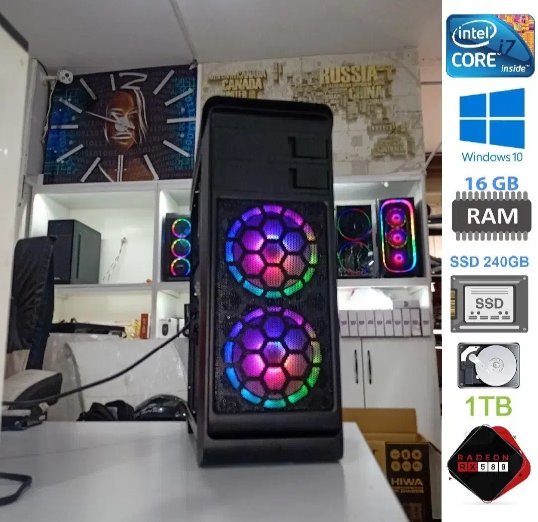 کیس گیمینگ core i7|رایانه رومیزی|تهران, باغ خزانه|دیوار