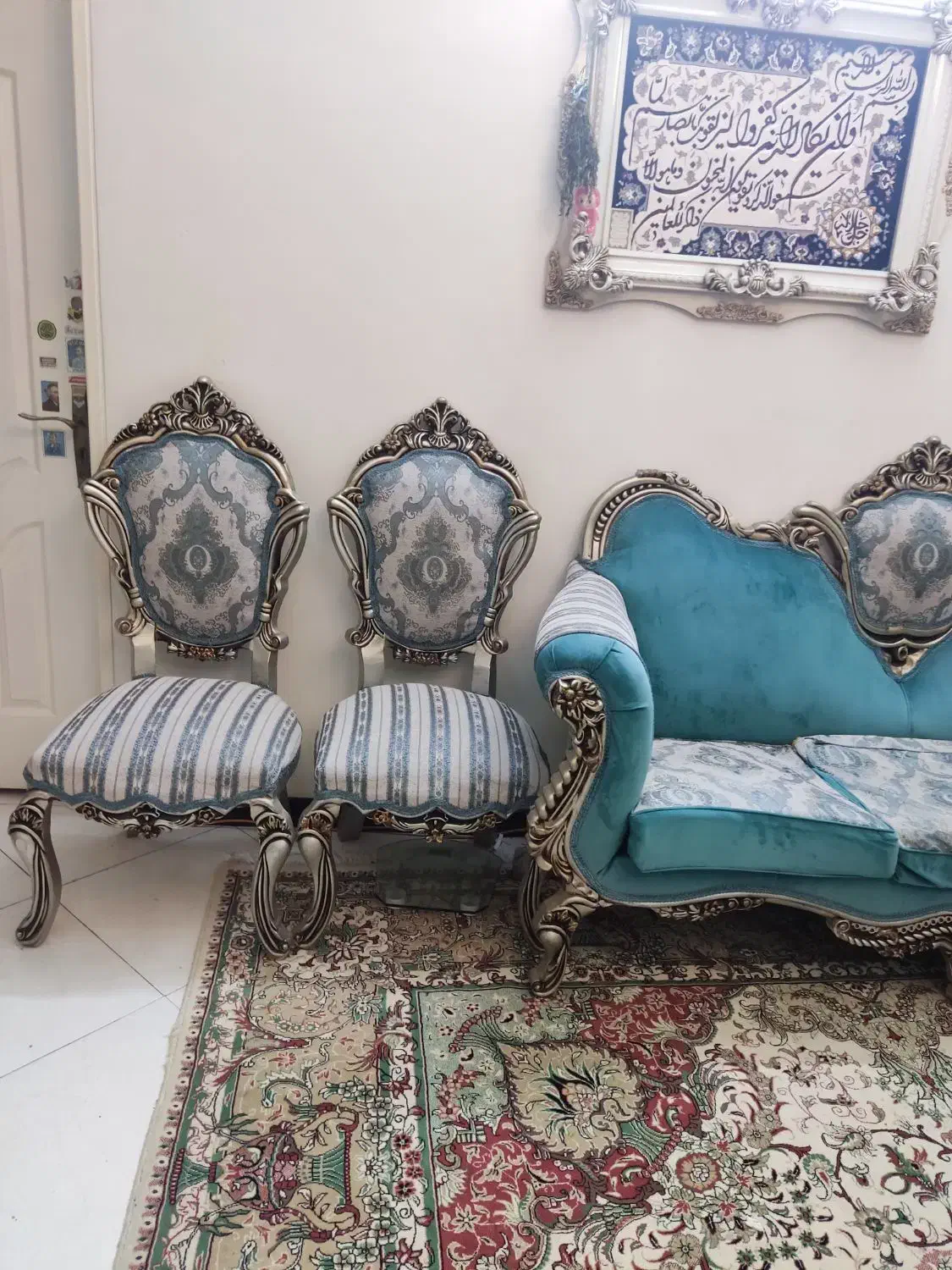 مبل استیل ۹ نفره|مبلمان خانگی و میز عسلی|تهران, ائمه اطهار|دیوار