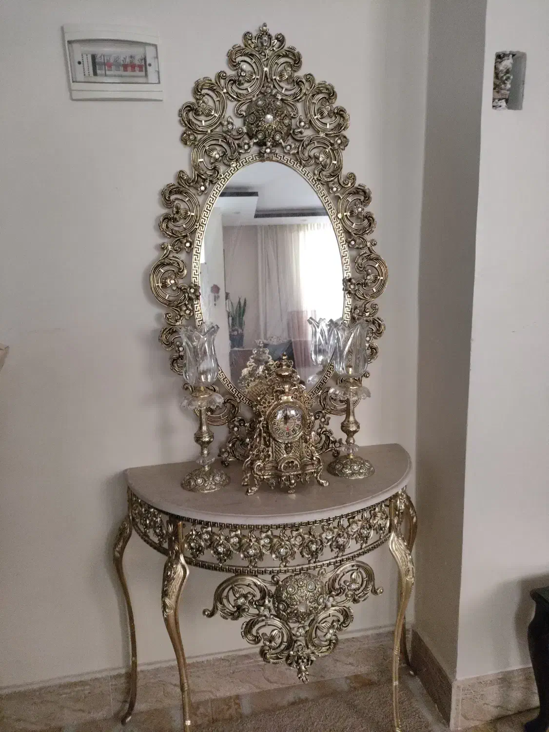 اینه و شمعدان|صنایع دستی و سایر لوازم تزئینی|اصفهان, بابوکان|دیوار