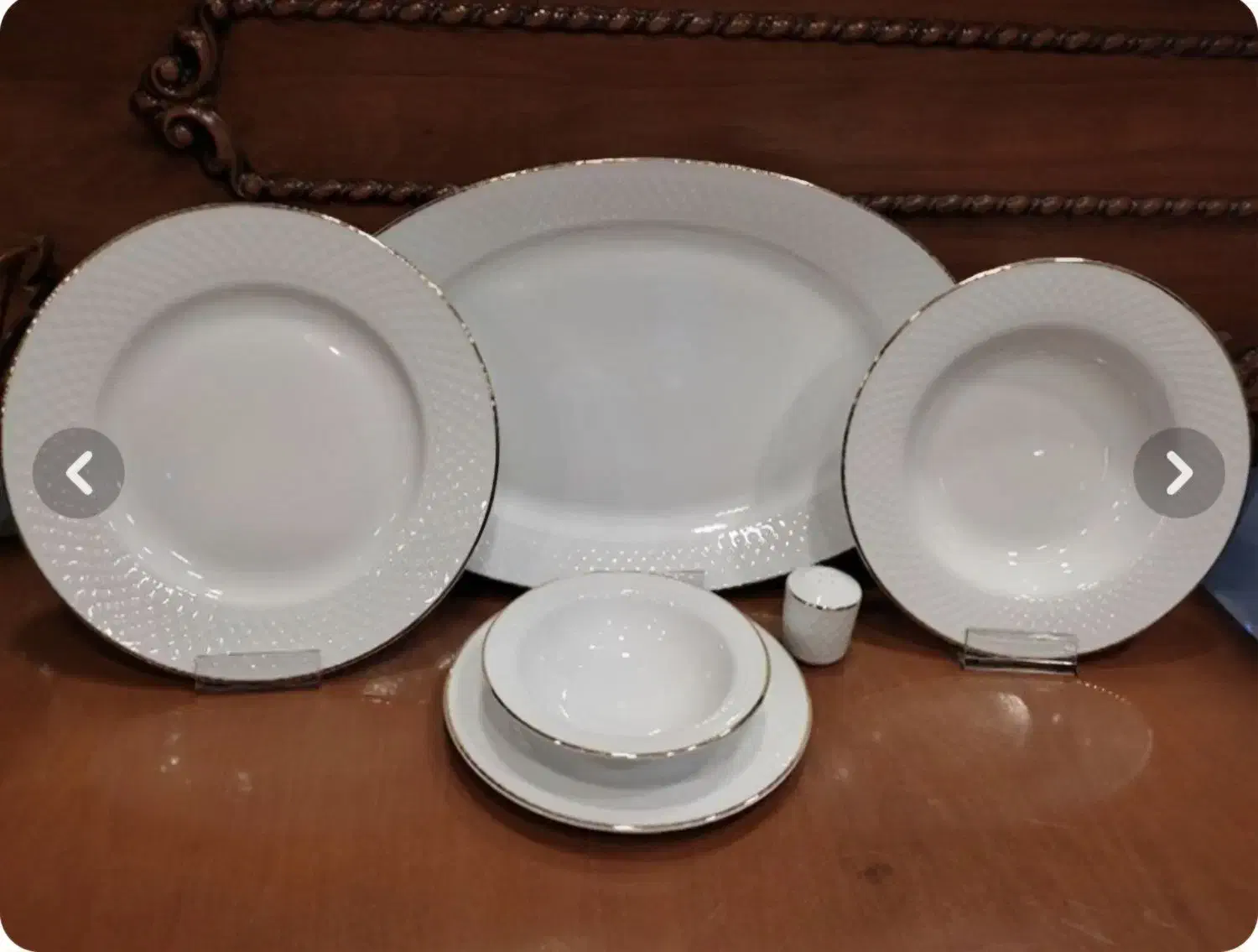 سرویس 26 پارچه چینی مقصود|ظروف سرو و پذیرایی|ساوه, |دیوار