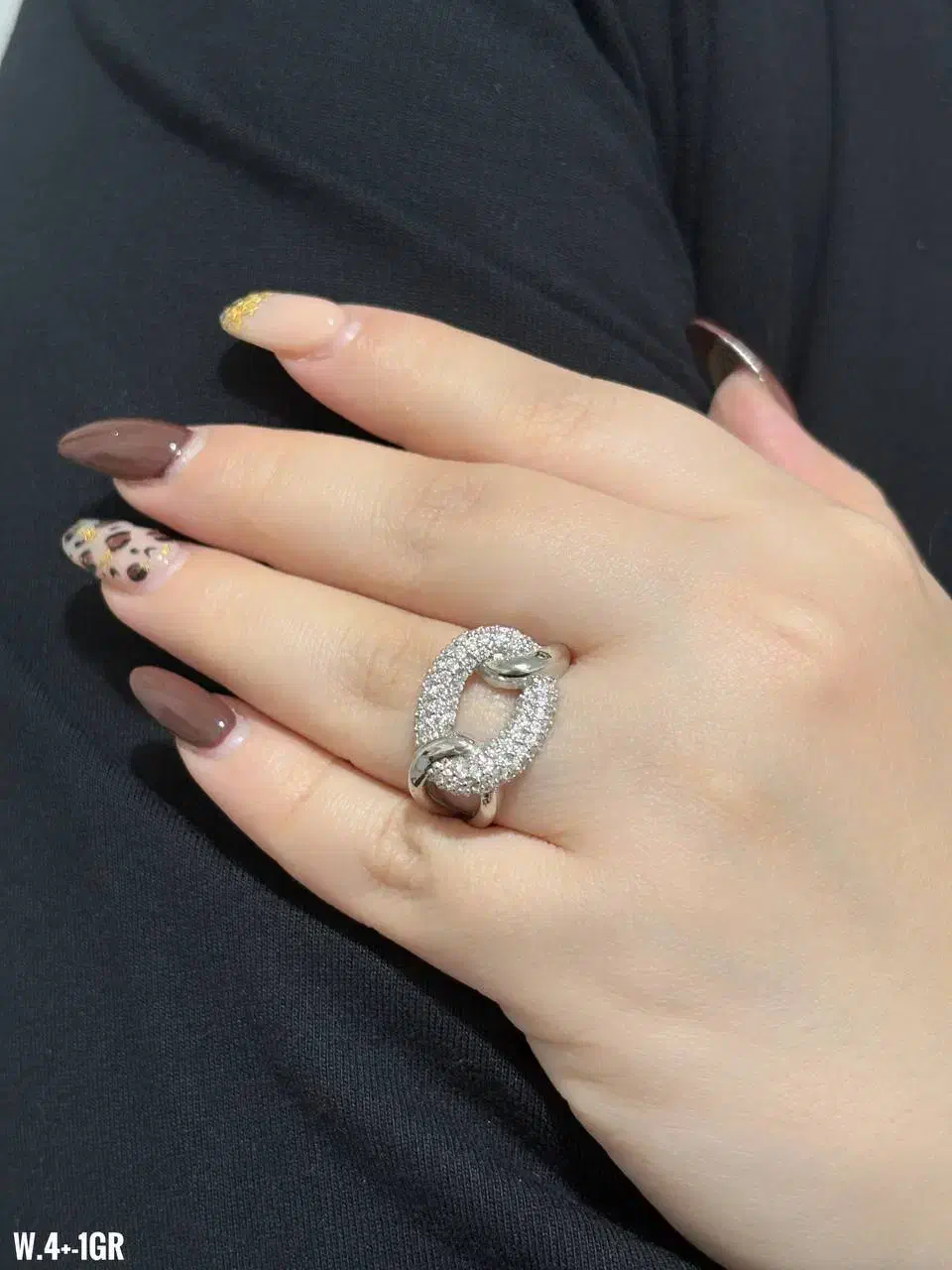 انگشتر نقره مدل هرمس روکش طلا سفید . باطلامونمیزنه|بدلیجات|مشهد, طلاب|دیوار