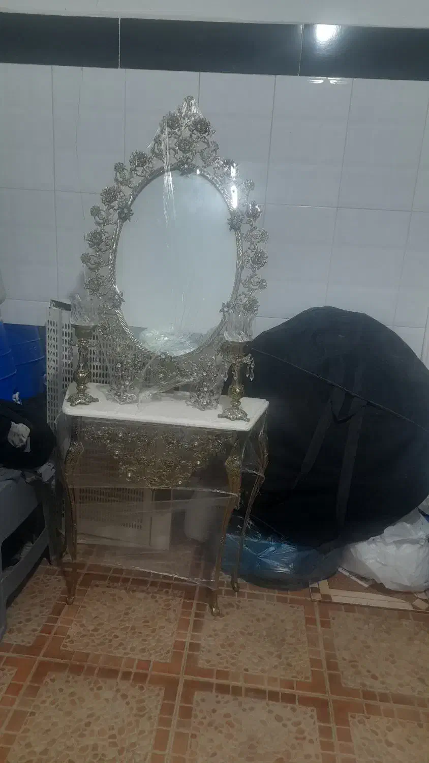 آینه شمعدان تمام برنز پرشین آکبند|آینه|مرند, |دیوار