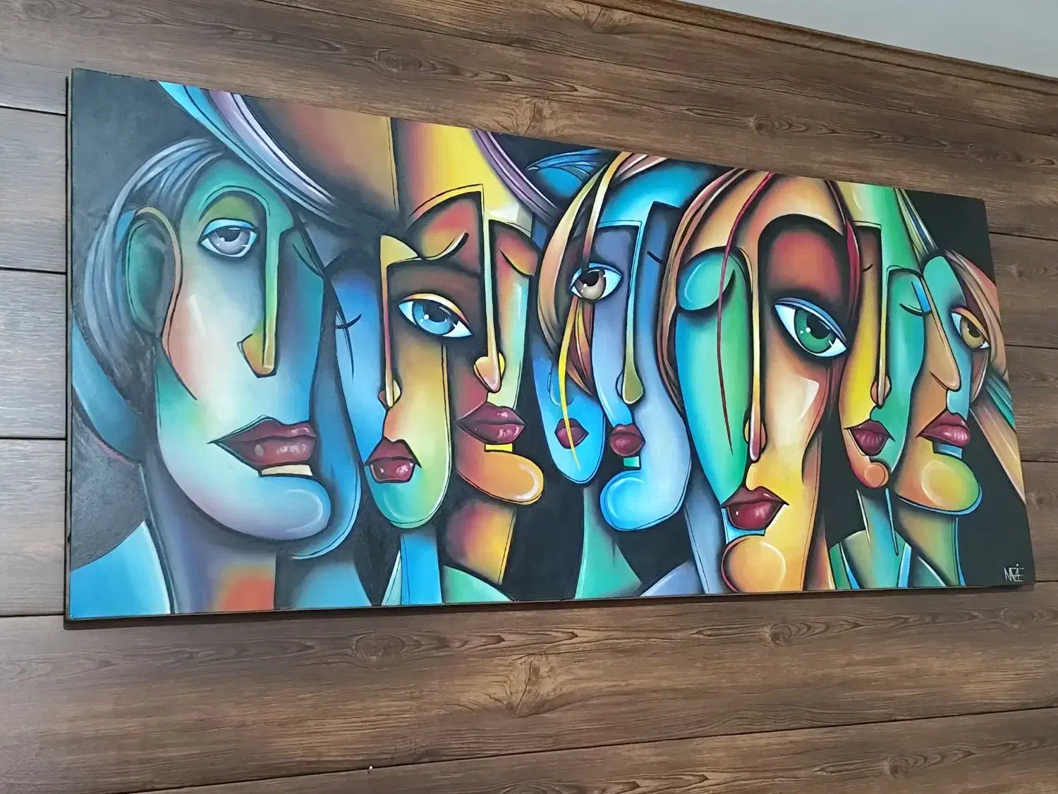 تابلو نقاشی رنگ روغن چهره ها|تابلو، نقاشی، عکس|شاهین‌شهر, شهرک پردیس|دیوار