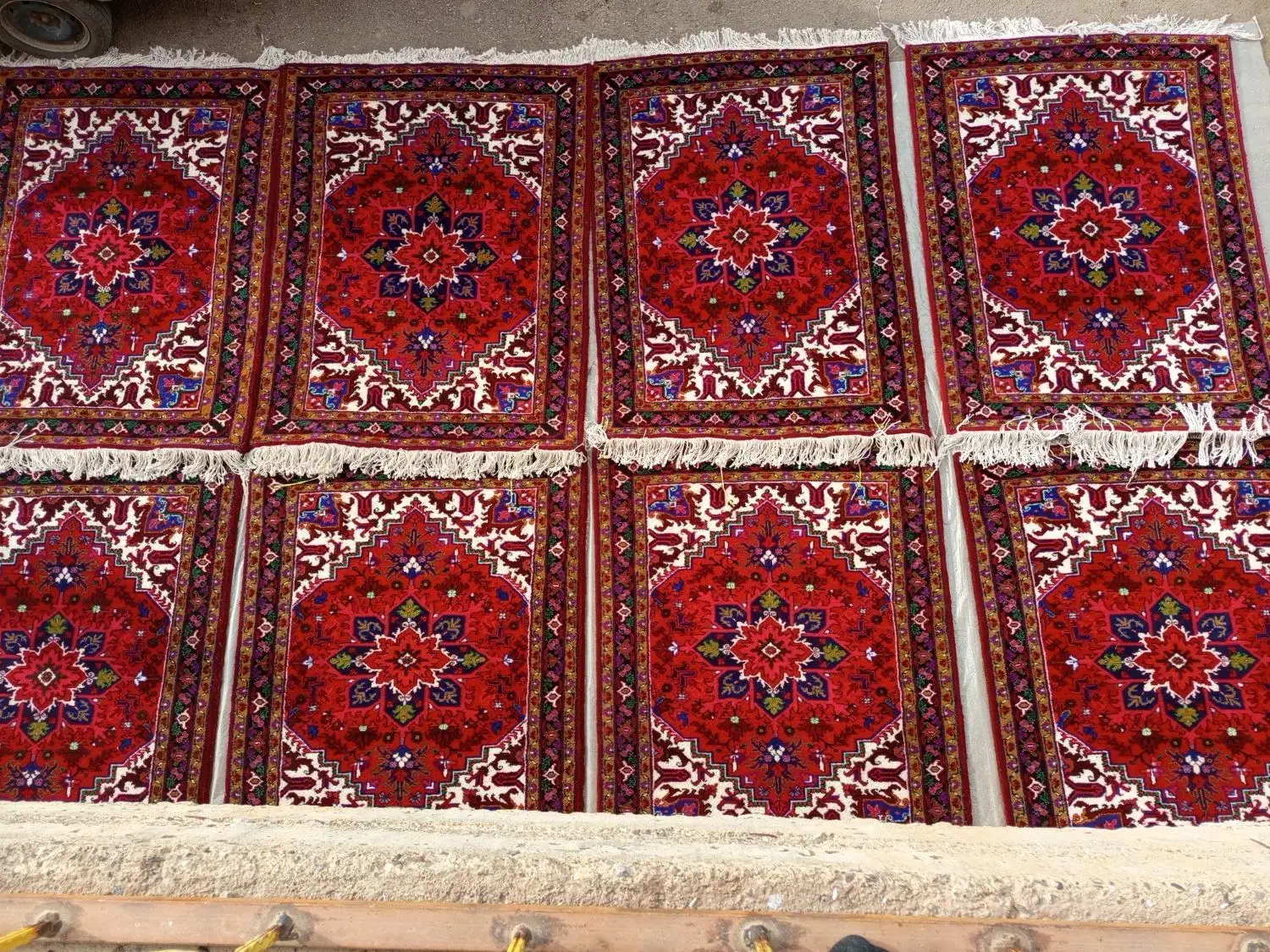 قالیچه 8 تخته فرش 1نیم در 2|فرش|خواجه, |دیوار