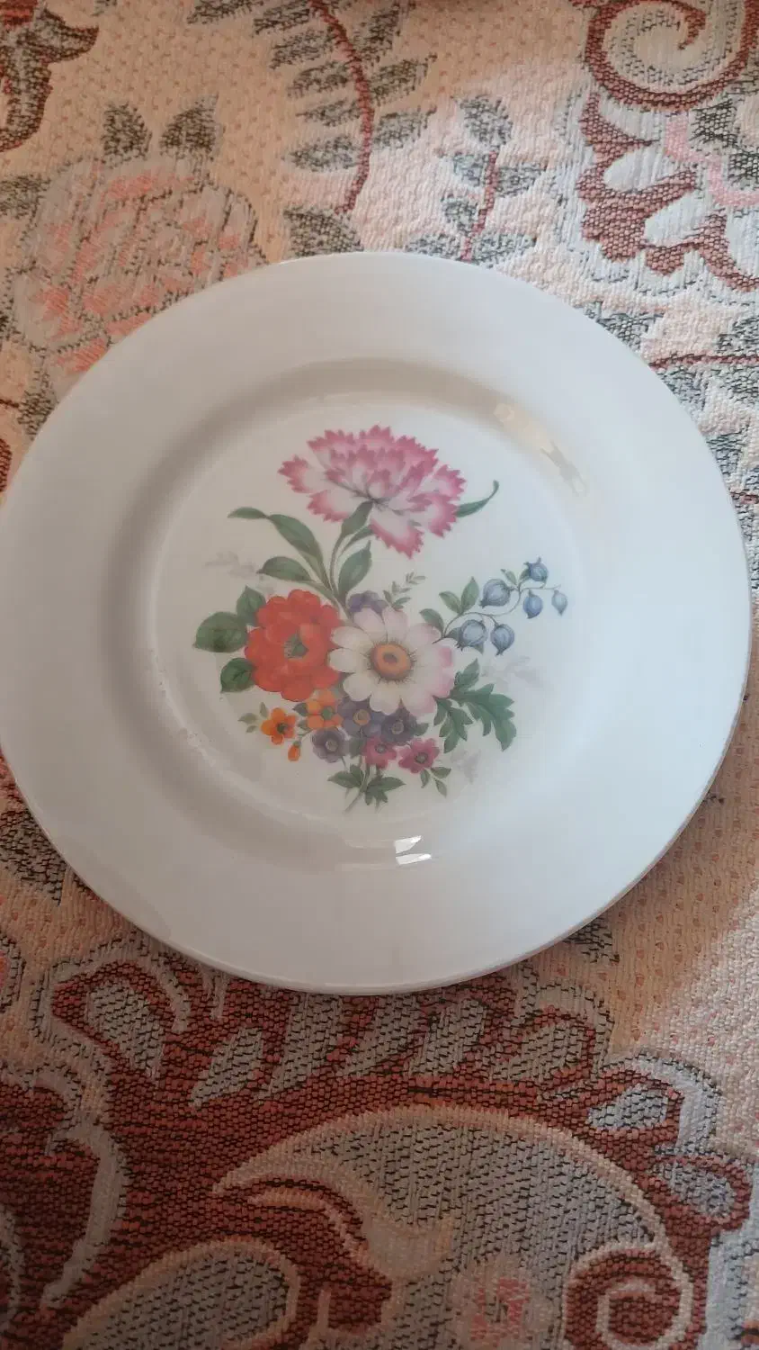 بشقاب دیوارکوب قدیمی قدمت بالای ۵۰سال|ظروف سرو و پذیرایی|قائن, |دیوار