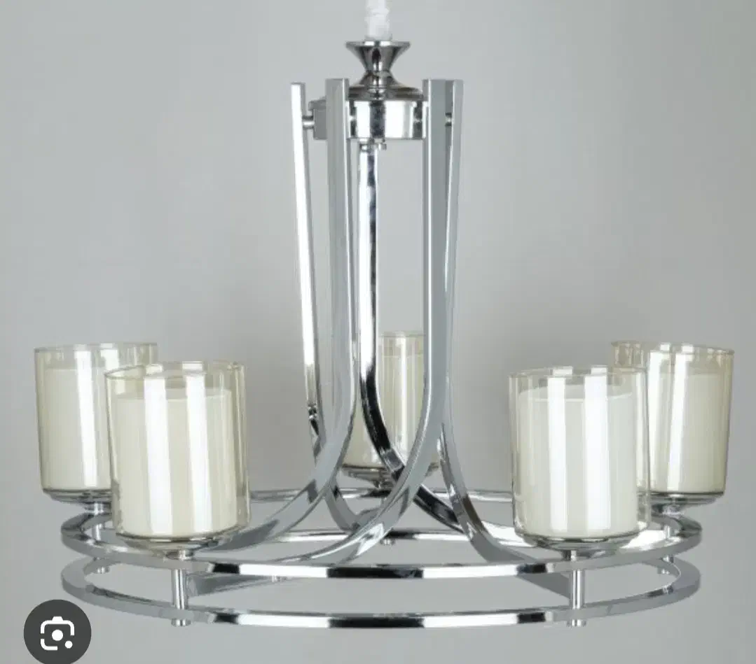 لوستر ۵ شعله مارک چشمه نور|لوستر و چراغ آویز|شیراز, شهرک گلدشت حافظ‎|دیوار