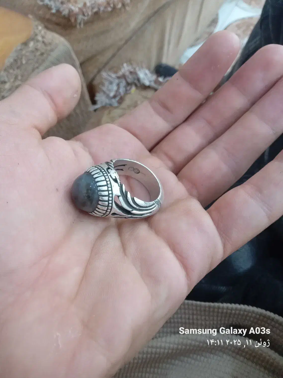 انگشتر نقره سنگ اصلی|جواهرات|یاسوج, |دیوار