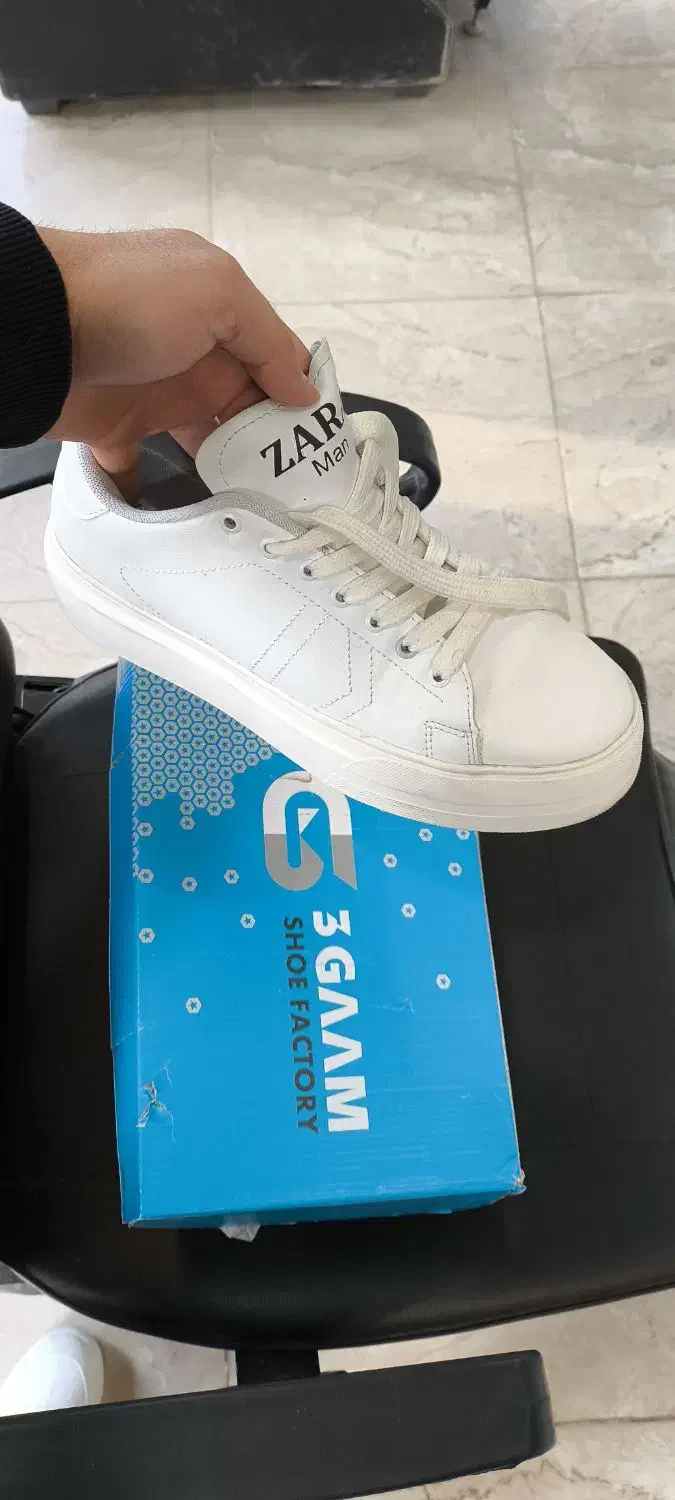 کفش ونس سفید مردانه در حد نو|کیف، کفش، کمربند|کرمانشاه, |دیوار