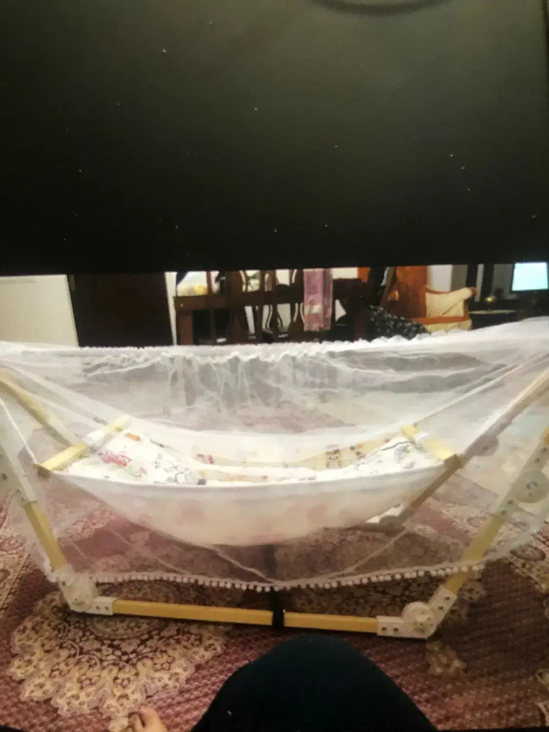 گهواره کودک تاشو با پشه بند|تخت و صندلی بچه|تهران, ورزشگاه آزادی|دیوار