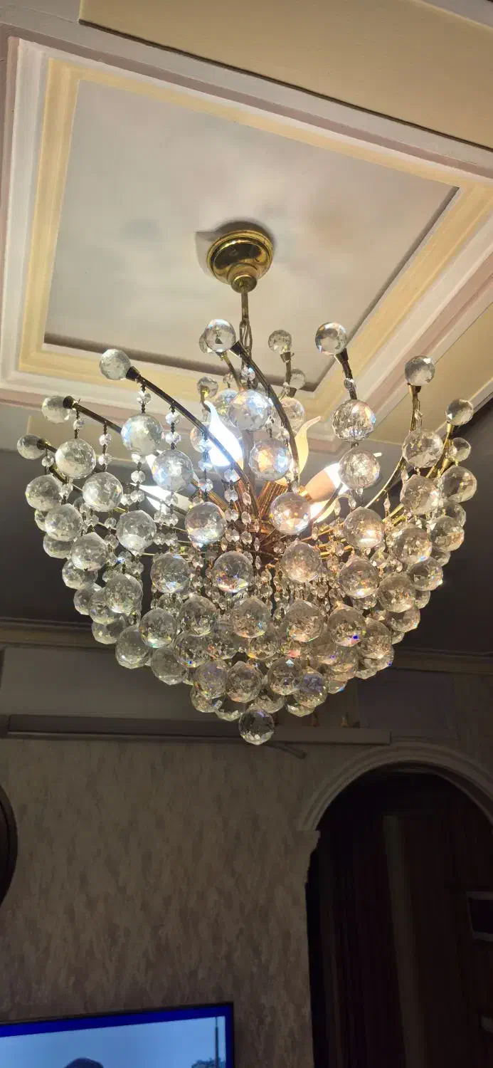 ۲ عدد لوستر|لوستر و چراغ آویز|قزوین, |دیوار