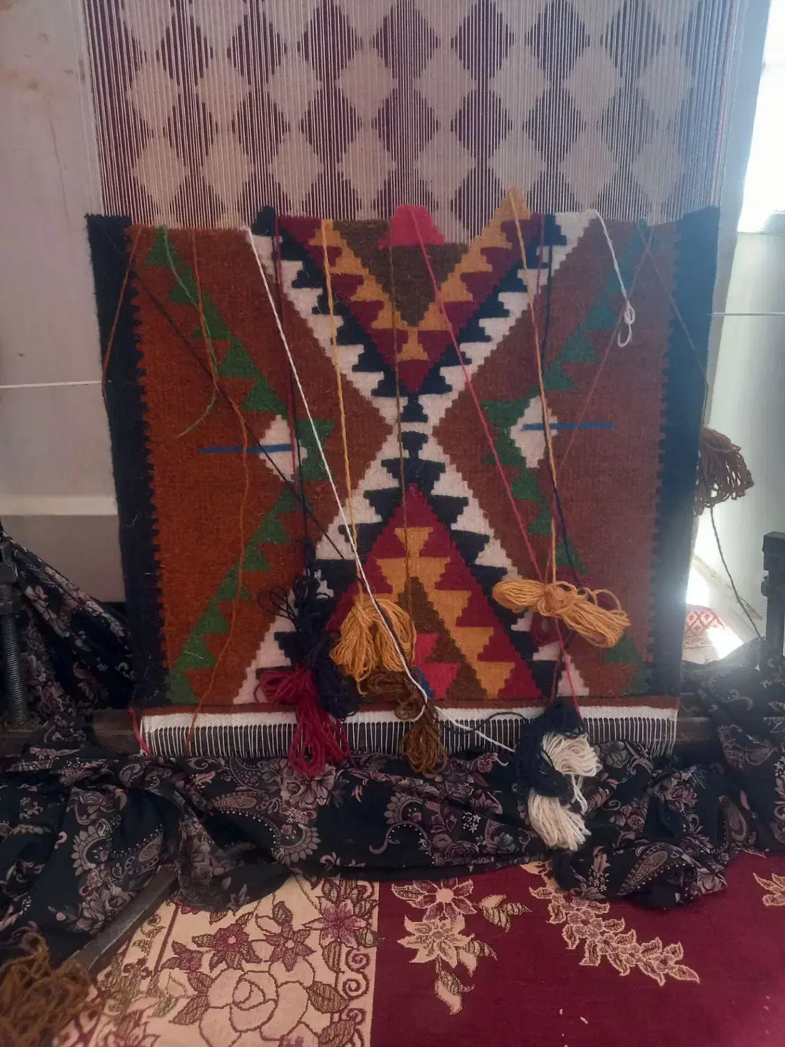 گیلیم|گلیم، جاجیم، گبه|زنجان, |دیوار